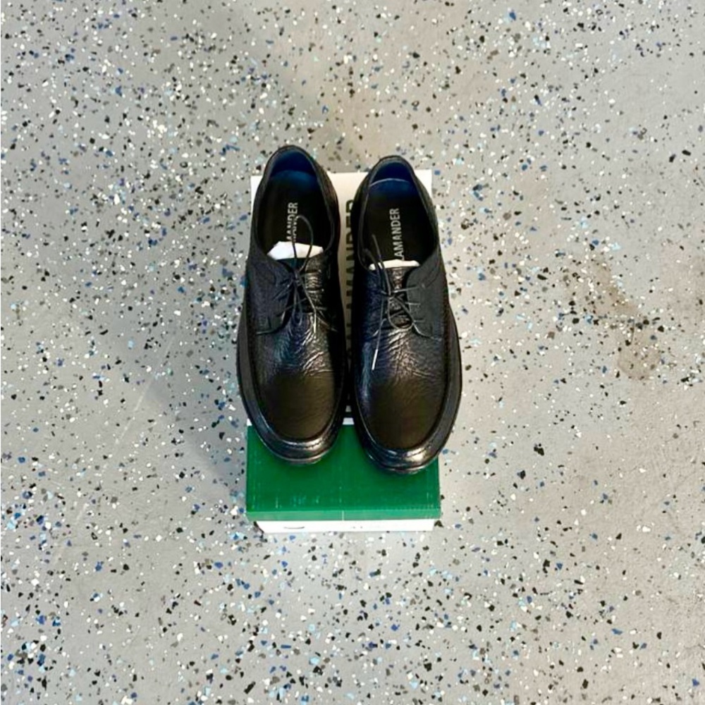 New Vintage Men’s Black Leather Oxfords